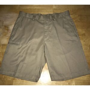 Grand Slam Performance Khaki Expandable‎ Waistband Easy Care Shorts Sz 34